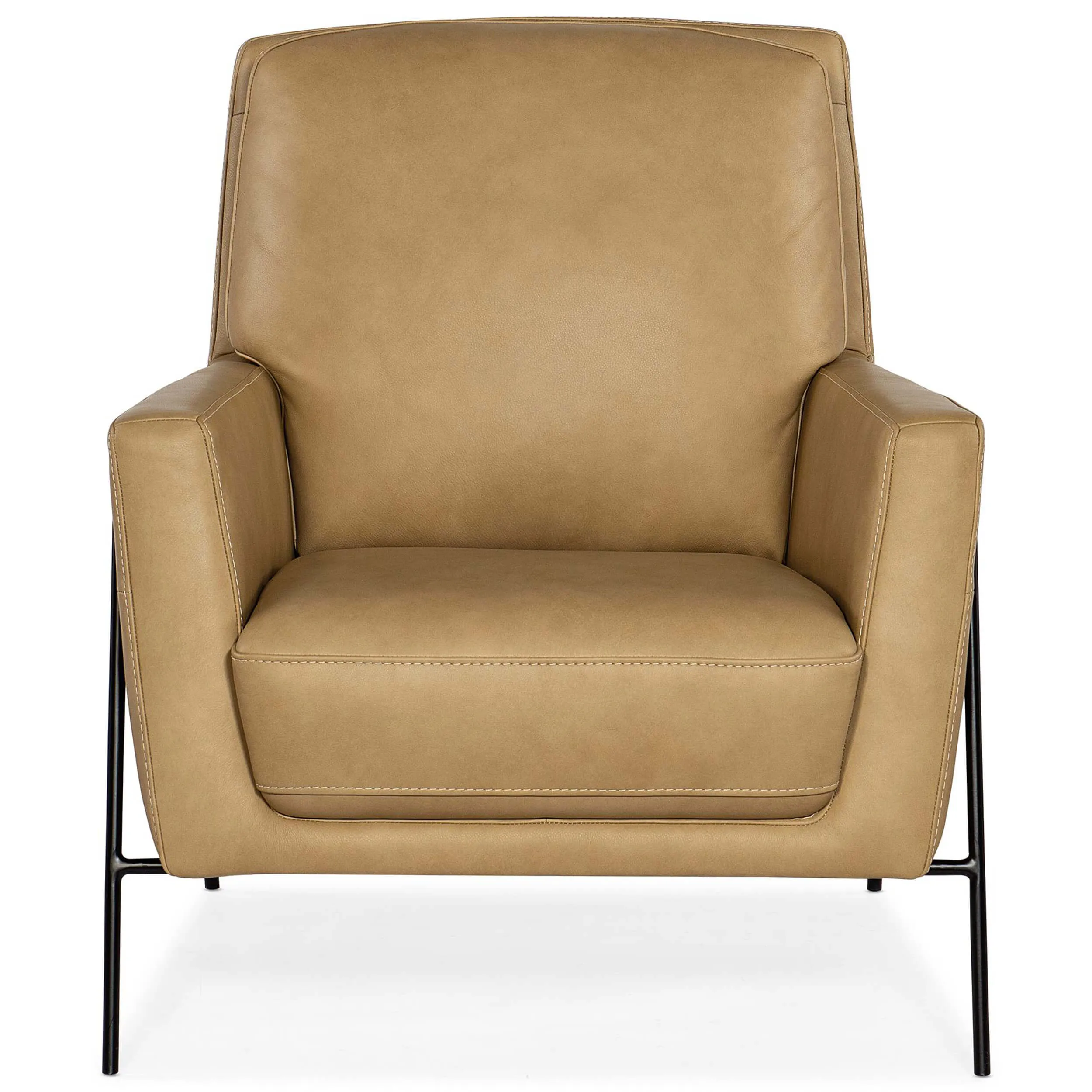 Amette Leather Chair, Ankur Sand
