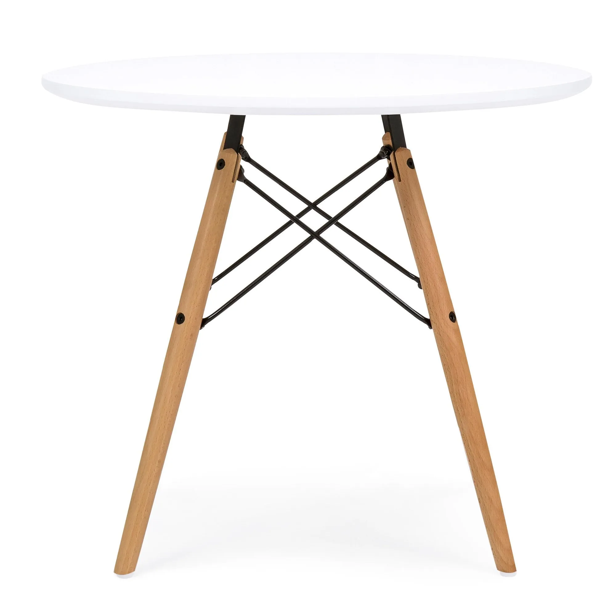 Kids Modern Dining Table Set w/ 2 Armless Chairs